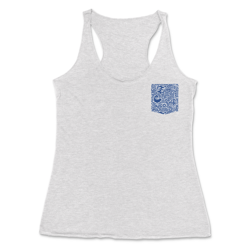 Adinkra Women's Pocket Racerback Tank