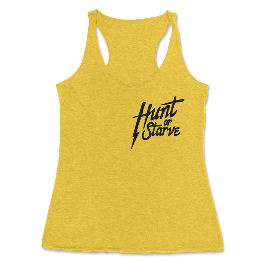 Hunt Or Starve Women's Racerback Tank Top