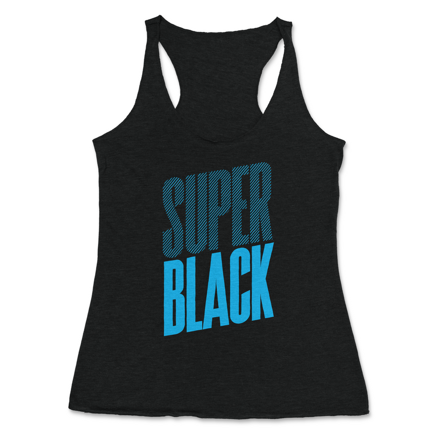 Super Black Women's racerback tank