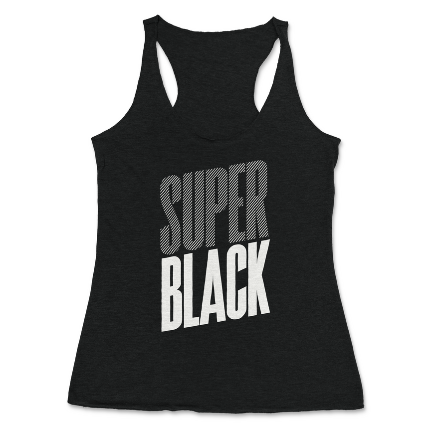 Super Black Women's racerback tank